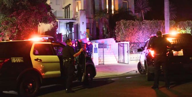 Police response at a residential property