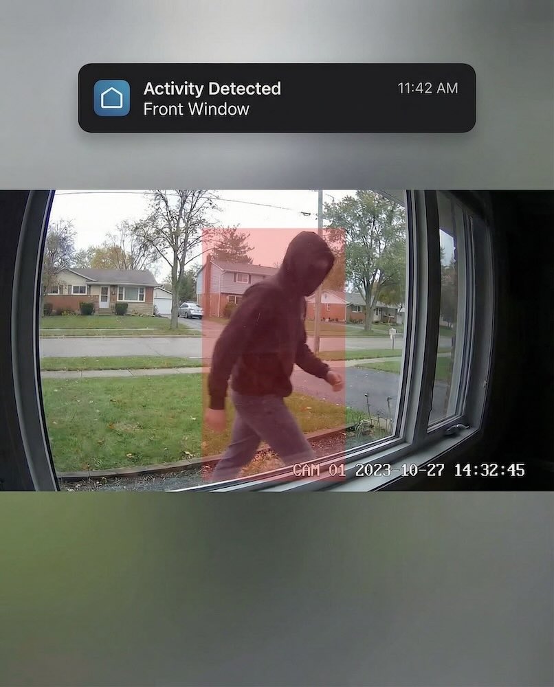 AI threat detection alert shown on phone